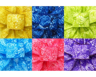 10Yds Paisley Bandana Ribbon - 2.5" Wired Spring Ribbon - Wreaths, Baskets, Lanterns, Signs, Crafts, Decorations