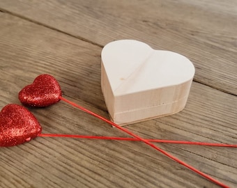Wooden Heart Box - Personalised Engraved