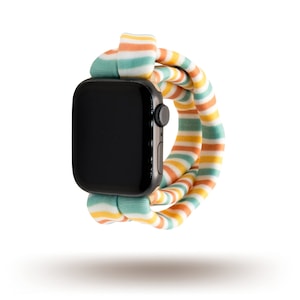 Citrus Stripes Yoga Band® for Apple Watch Series (All), Samsung Galaxy, & Fitbit Versa, 38mm 40mm 41mm 42mm 44mm 45mm - Dót Outfitters
