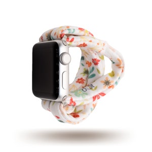 Spring Floral Yoga Band® for Apple Watch Series All Versions, Samsung Galaxy, & Fitbit Versa, 38mm 40mm 41mm 42mm 44mm 45mm - Dót Outfitters