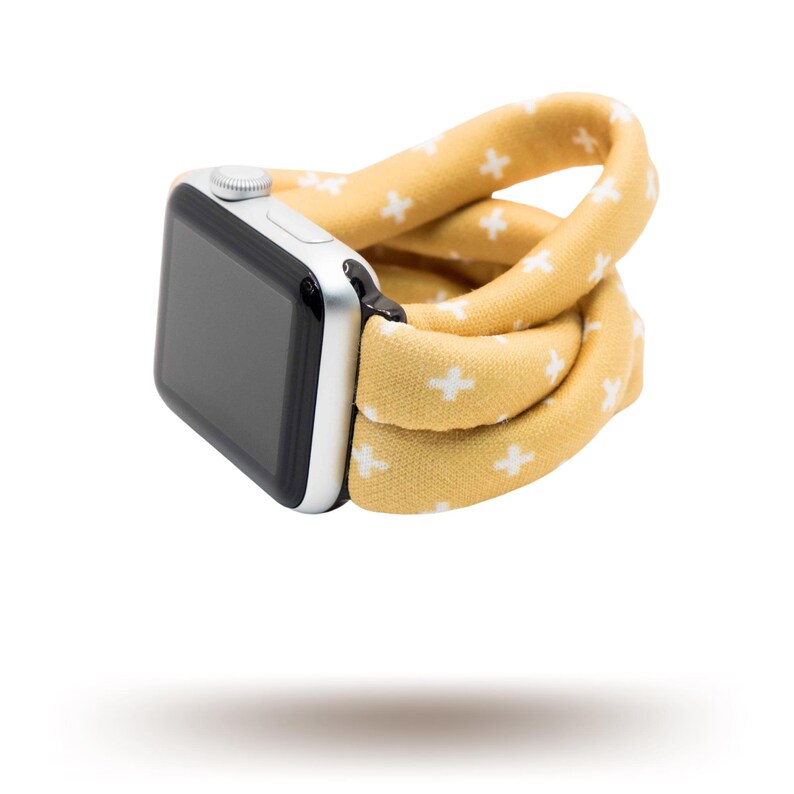 Golden Plus Yoga Band® for Apple Watch Series All Versions, Samsung Galaxy, & Fitbit Versa, 38mm 40mm 41mm 42mm 44mm 45mm - Dót Outfitters
