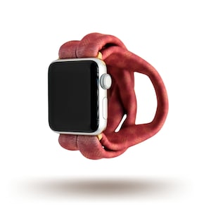 Heirloom Red Yoga Band® for Apple Watch Series (All), Samsung Galaxy, & Fitbit Versa, 38mm 40mm 41mm 42mm 44mm 45mm - Dót Outfitters