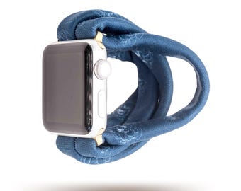 Indigo Rose Yoga Band® for Apple Watch Series (All), Samsung Galaxy, & Fitbit Versa, 38mm 40mm 41mm 42mm 44mm 45mm - Dót Outfitters