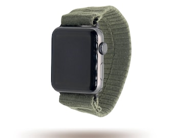 Olive Green Zen Yoga Band® for Apple Watch Series All Versions, Fitbit Versa 1-3, Samsung Galaxy, 38mm 40mm 41mm 42mm 44mm 45mm 46mm 49mm