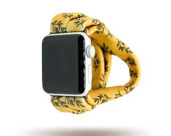 Golden Laurel Yoga Band® for Apple Watch Series (All), Samsung Galaxy, & Fitbit Versa, 38mm 40mm 41mm 42mm 44mm 45mm - Dót Outfitters