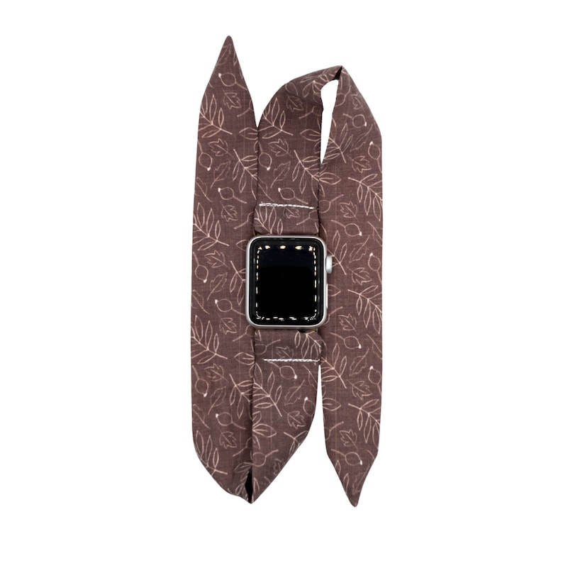 Autumn Fig Wrap Band for Apple Watch Series 1, 2, 3, 4, 5, 6, 7 | Size 38, 40, 42, 44, 45mm | Fitbit Versa 1, 2, 3 - Dót Outfitters image 5