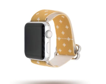 Golden Pluses | Adjustable Elastic | Apple Watch Series 1-7 | Fitbit Versa 1-3 | Samsung Galaxy | 38mm 40mm 41mm 42mm 44mm 45mm