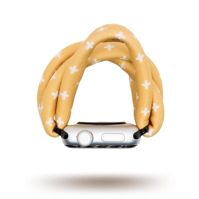 Golden Plus Yoga Band® for Apple Watch Series All Versions, Samsung Galaxy, & Fitbit Versa, 38mm 40mm 41mm 42mm 44mm 45mm - Dót Outfitters