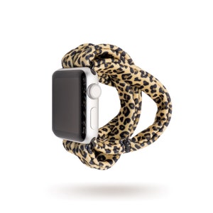 Leopard Print Yoga Band® for Apple Watch Series (All), Samsung Galaxy, & Fitbit Versa, 38mm 40mm 41mm 42mm 44mm 45mm - Dót Outfitters