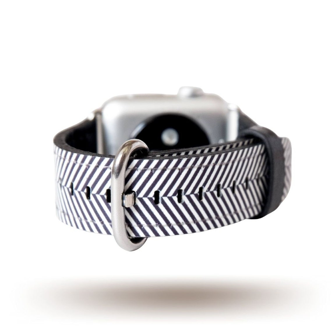 Herringbone Vegan Leather Apple Watch Band Series 1 2 3 Etsy