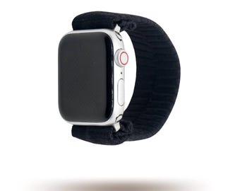 Black Zen Yoga Band® for Apple Watch Series All Versions, Fitbit Versa 1-3, Samsung Galaxy, 38mm 40mm 41mm 42mm 44mm 45mm 46mm 49mm