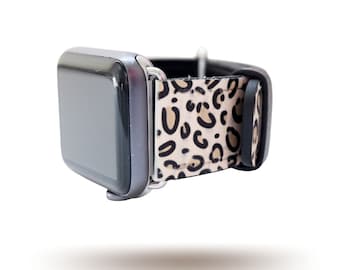Leopard Print Vegan Leather Apple Watch Band | Series 1, 2, 3, 4, 5, 6, 7, SE | 38, 40, 41, 42, 44 or 45 mm - Dót Outfitters