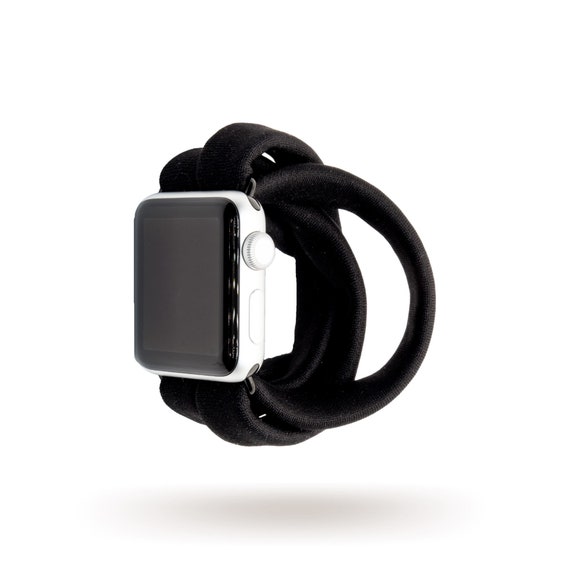 Black Yoga Band™ Women's Apple Watch Series 1-8 Fitbit - Etsy Canada