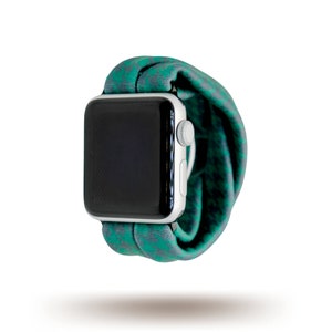 Green Houndstooth Yoga Band® for Apple Watch All Series, Samsung Galaxy, & Fitbit Versa, 38mm 40mm 41mm 42mm 44mm 45mm - Dót Outfitters