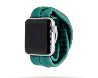 Green Houndstooth Yoga Band® for Apple Watch All Series, Samsung Galaxy, & Fitbit Versa, 38mm 40mm 41mm 42mm 44mm 45mm - Dót Outfitters