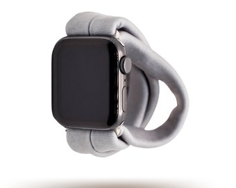 Solid Gray Yoga Band® for Apple Watch Series (All), Samsung Galaxy, & Fitbit Versa, 38mm 40mm 41mm 42mm 44mm 45mm - Dót Outfitters