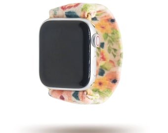 Posy Floral Zen Yoga Band® for Apple Watch Series All Versions, Fitbit Versa 1-3, Samsung Galaxy, 38mm 40mm 41mm 42mm 44mm 45mm 46mm 49mm