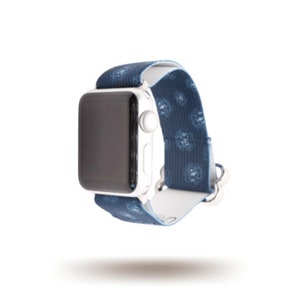 Indigo Rose | Adjustable Elastic | Apple Watch Series 1-7 | Fitbit Versa 1-3 | Samsung Galaxy | 38mm 40mm 41mm 42mm 44mm 45mm