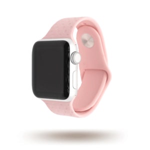 Polka Dot Watch Band | Engraved Watch Band | Silicone Watch Band | Compatible with Apple Series 6,5,4,3,2,1 | 38mm 40mm 42mm 44mm Bild 4