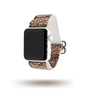 L&#39;Amour | Adjustable Elastic | Apple Watch Series 1-7 | Fitbit Versa 1-3 | Samsung Galaxy | 38mm 40mm 41mm 42mm 44mm 45mm