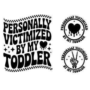 Personnellement victime de mon bambin PNG & SVG : humour parent drôle png, svg rétro pour enfants, citation pertinente sarcasme rétro (téléchargement numérique)