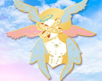 Transcendentalny Anioł Transmasc Pride Pin
