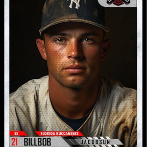 Modello di carta da baseball v19, modello di carta collezionabile, modello Design for ALL sports .psd Completamente personalizzabile, modello di carta sportiva