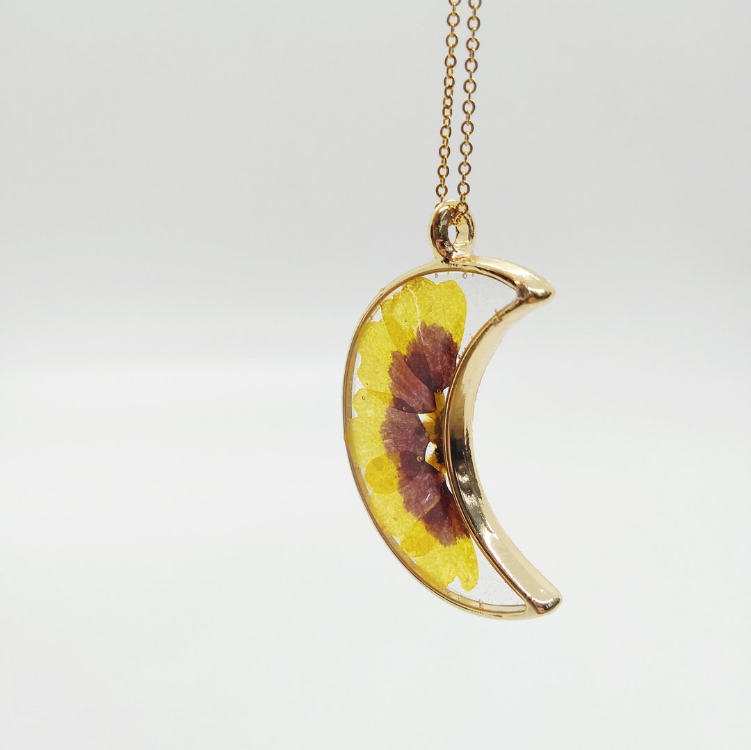 Real Flower Necklace, Pressed Flower Necklace, Woodland Necklace ...