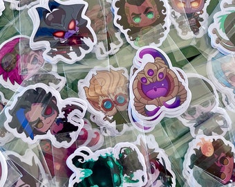 LoL 2”in Sticker Chibi Champs League of Legends Draven/Jinx/Thresh/Yone/Yasuo/Kayn/Ornn/Zed/Velkoz