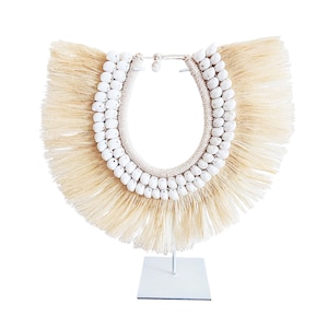 Decorative necklace made of Abaca plant fiber