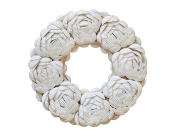 Round shell decoration - The shell home decor - Decorative shell hanging decoration - Wedding decor - Valentine's Day gift