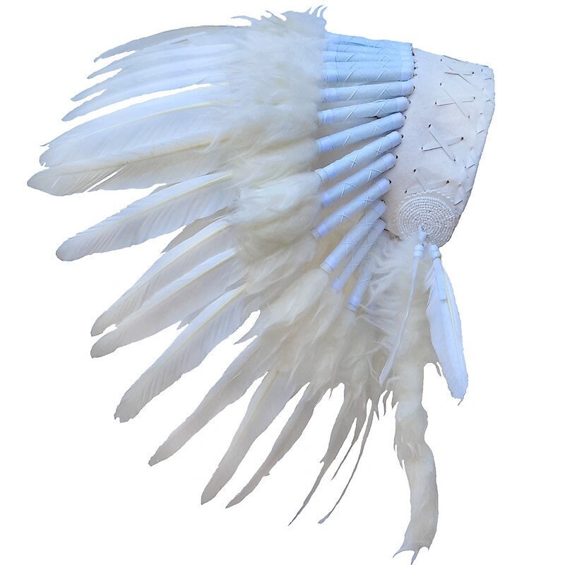 Coiffe Indienne Blanche