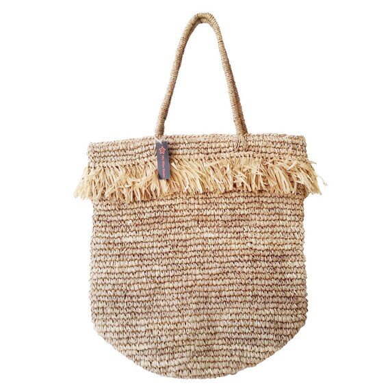 fringe beach bag