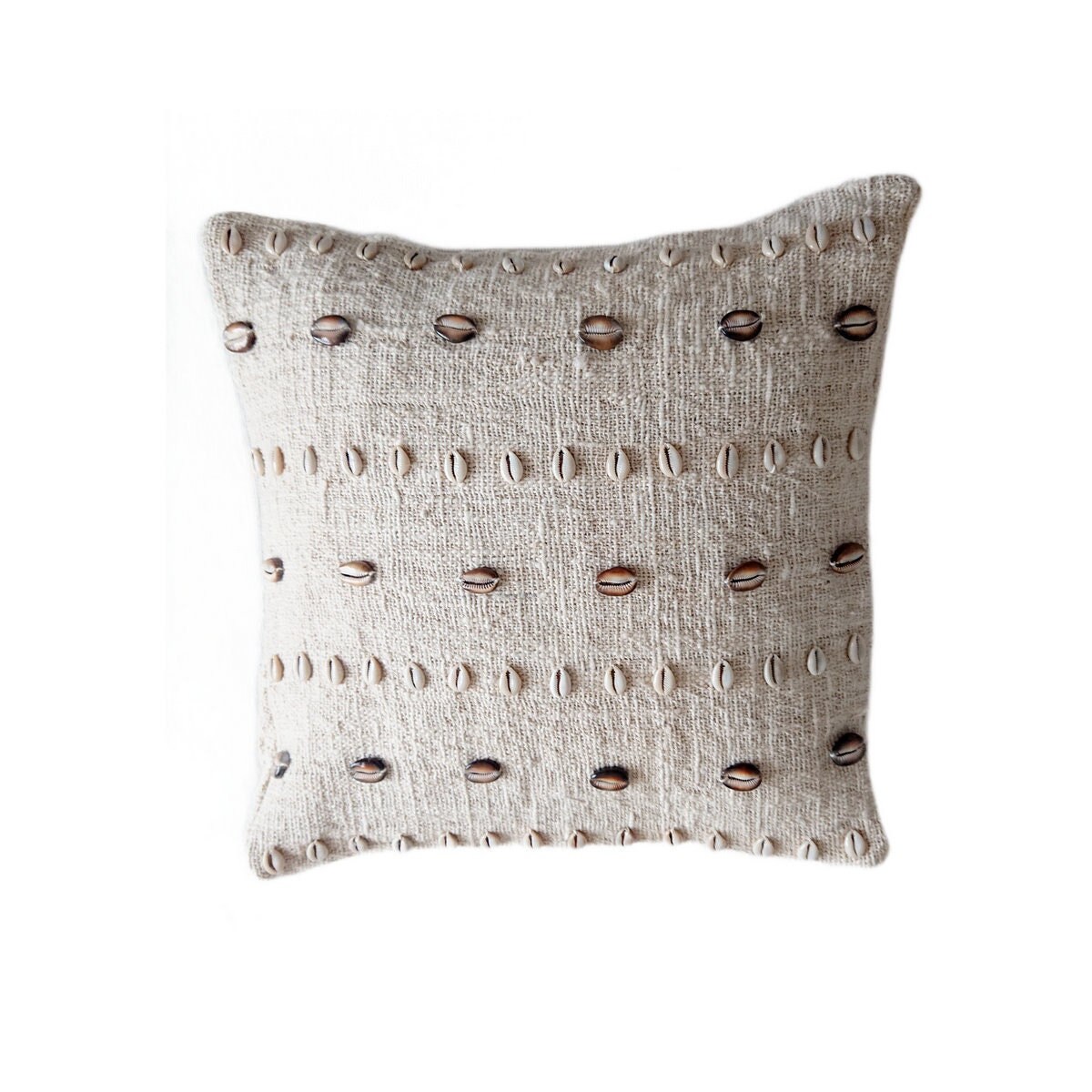 Housse de Coussin Cauris, Blanc Cassé