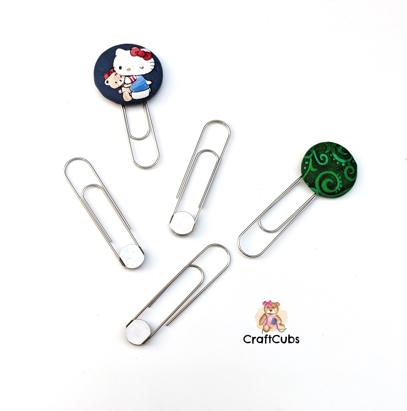 Giant Silver Paper Clips With Glue Pad 3 1/2 Inch 9cm // Etsy