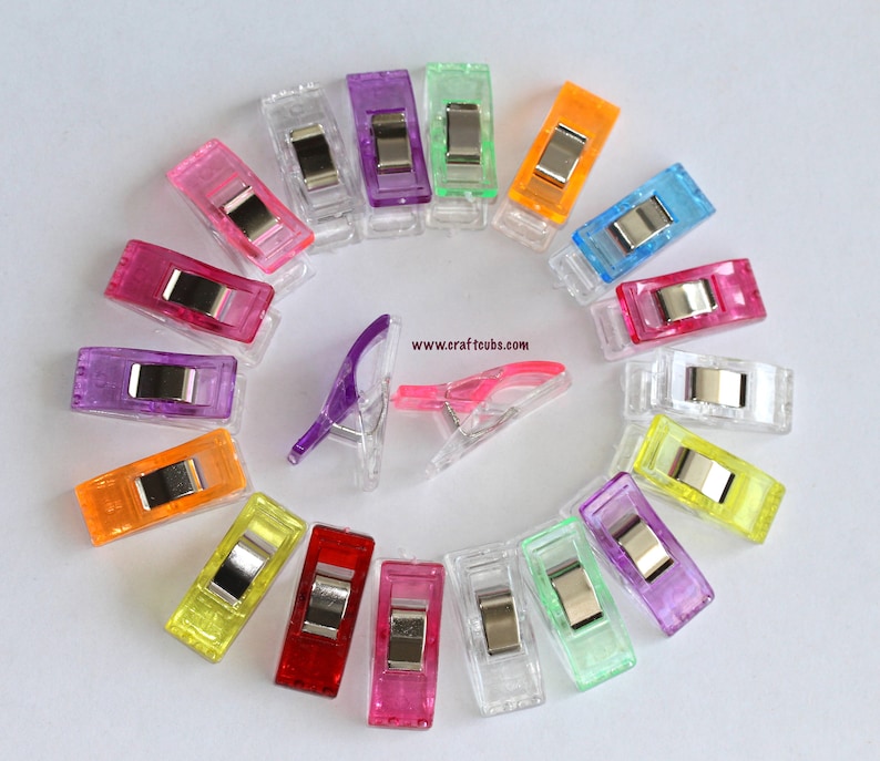 Mini Quilting Clips 27mm // 2050 or 100 Pieces // Clover Etsy Australia