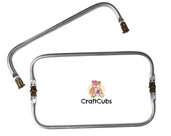 Doctor Bag Frame in 8 inches (20cm) and 12inches (30cm) // Large carpet bag purse frame wide mouth pouch bag