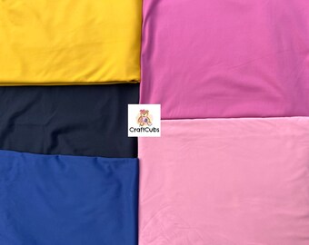 Athletic Performance Fabric Nylon Spandex Sports Fabric in Black Pink Rose Navy Blue Mustard Yellow // leggings sportswear lycra