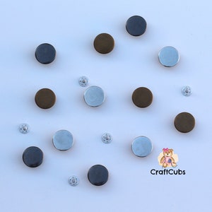 17mm Jeans Buttons With Aluminum Back Pins Hammer on Replacement Snap  Fasteners for Skirts Jackets Denim Clothing Repair 