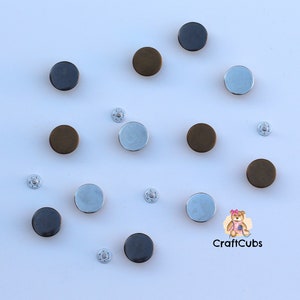 No Sew Jean Button Replacement Instant Fit Metal Jeans Button Pins Tool  Free Reusable Adjusting Buttons for Denim Crafts, 17mm 