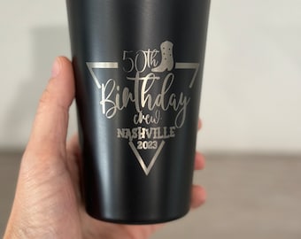 Personalized Birthday Cups | Custom Party Cups | 30th 40th 50th 60th Birthday Gift | Funny Birthday Cups | Birthday Celebration Drinkware
