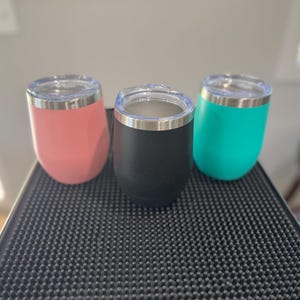 Personalized Wine Tumbler, Wine Glass, Custom Laser Engraved Wine Cup, Custom Tumbler
