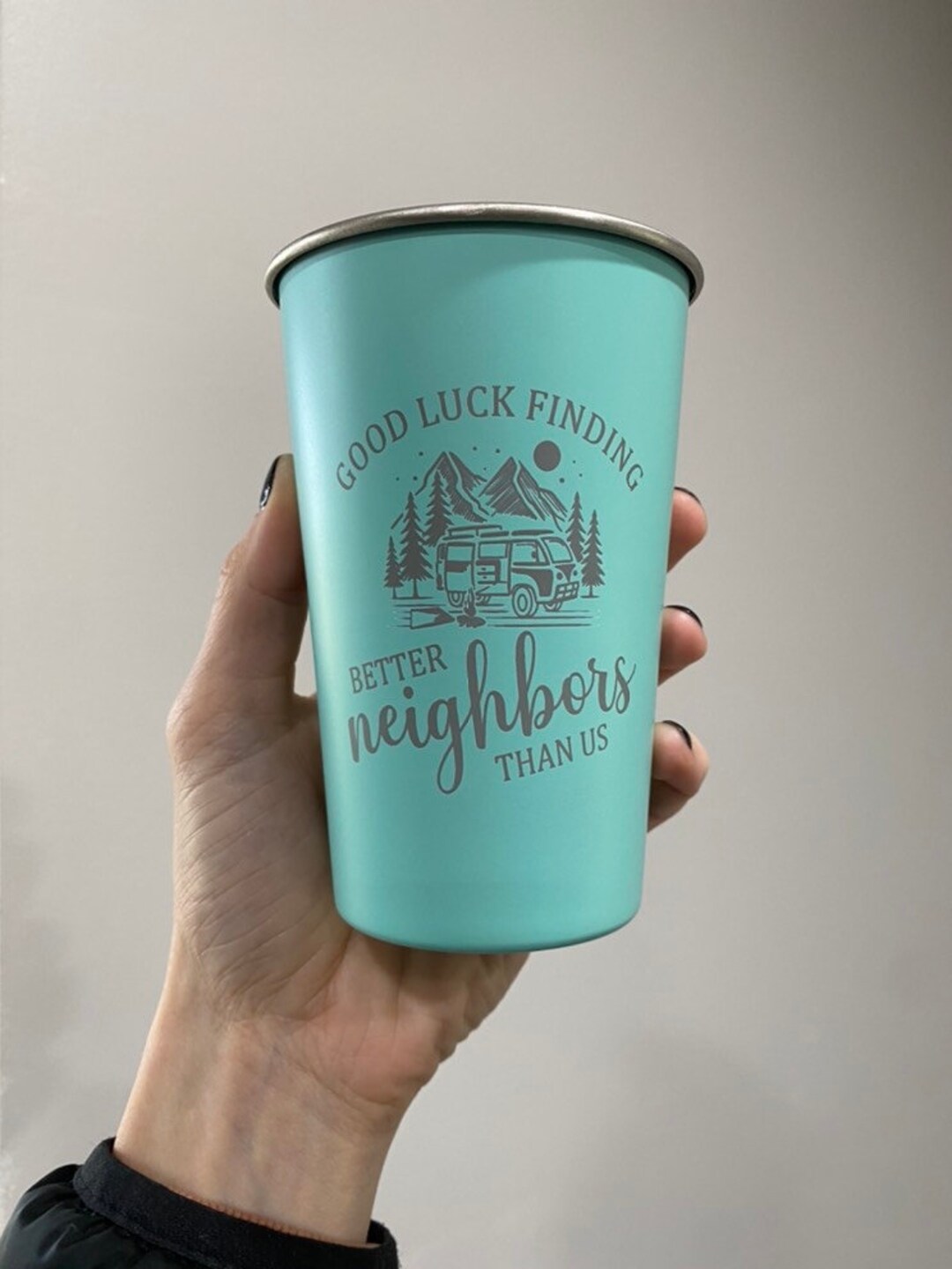 Custom Cups, Personalized Cups, Metal Pint Cup, Stainless Steel Cup