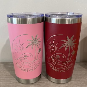 Beach tumbler, Family Vacation Tumbler, Personalized Tumbler, Custom Beach Tumbler, Family Reunion Tumbler, Custom Travel Mug, Thermos Mug