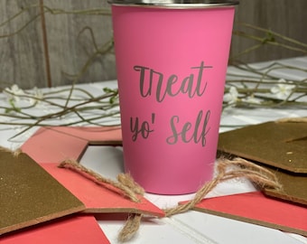 Personalized Cups, Personalized Drinking Cups, Custom Cups, Custom Party Cups, Pint Cup, Stainless Steel Cup, custom bulk gifts metal cup