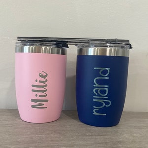 Kid Tumbler, Personalized Kids Tumbler, Stainless Steel Kids Cup, 12oz tumblers with straw, child family vacation tumbler, Tumbler for Kids