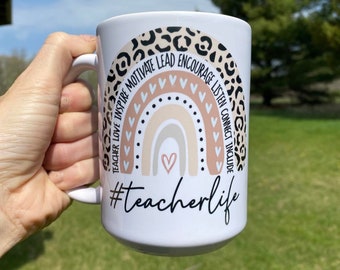 Teacher Mug, Teacher Gifts, Gift for Teacher, Teacher Coffee Mug, Teacher Appreciation Gift, End of Year Gift, Daycare Teacher Gift,