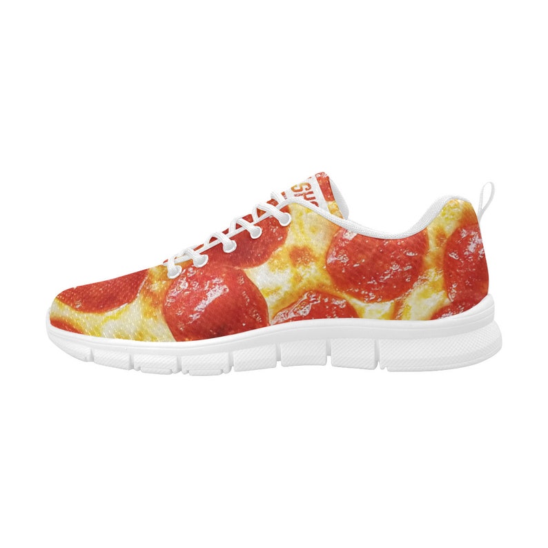 Women/'s Pepperoni Pizza Sneakers Freaky Shoes Humor Costume Pizza Gifts Pizza Lover Party Birthday Shoes with Pizza Gift