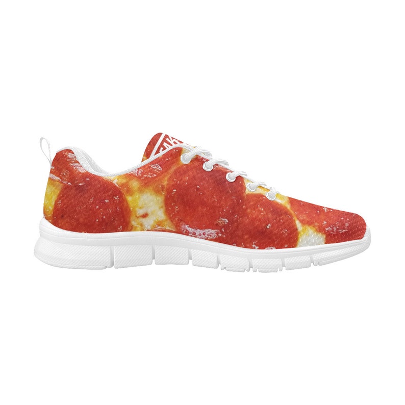 Women/'s Pepperoni Pizza Sneakers Freaky Shoes Humor Costume Pizza Gifts Pizza Lover Party Birthday Shoes with Pizza Gift