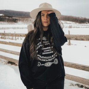 Ouija Board Dark Academia Grunge Sweatshirt